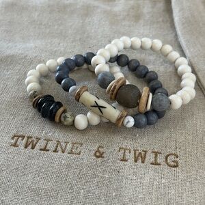 Twine & Twig Beaded Bracelet Trio